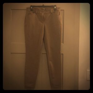 NWOT Never Worn Taupe Express Skinny Leg Khaki’s